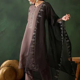 Sangria  Embroidered Kurta Set-48