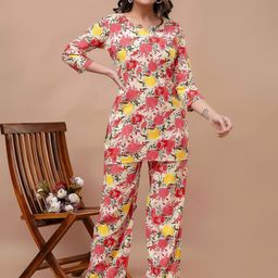 Moda Rapido Women Floral Printed Night suit-picture-49
