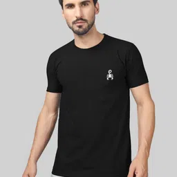Greylongg Men Graphic Printed Round Neck Slim Fit T-shirt-image-86