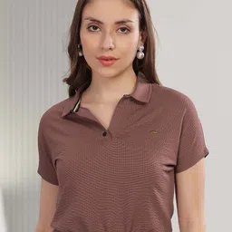 STELLERS Women Shirt Collar Crop Top-image-24