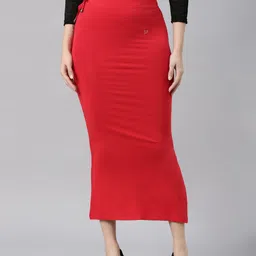 TWIN BIRDS Women Red Straight Fit Saree Shapewear-image-71