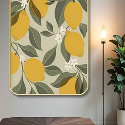 Myntra Elegant Homes Beige & Green Fruits Printed Wall Art-image-103