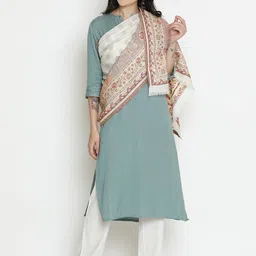 SHINGORA Floral Woven Design Woollen Cotton Shawl-picture-25