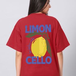 Besick Women Graphic Printed Round Neck Cotton Oversized T-shirt-image-69
