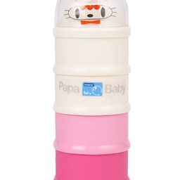 Papa Milk Container - Pink White-19