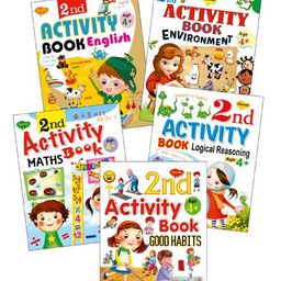 Sawan 2nd Activity Books Good Habits Environment Logical Reasoning English Maths Set of 5 - English-13