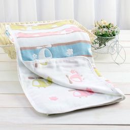Zoe Premium Organic Cotton 6 Layer Gauze Blanket Helicopter Print - Multicolor-picture-23