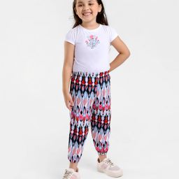 Kookie Kids Full Length Leggings Multi Print - Multicolor-image-31
