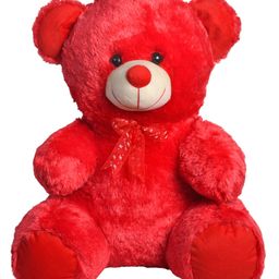 Ultra Sitting Teddy Bear Soft Toy Red - Height 61 cm-picture-17