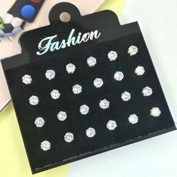 Honbon Women Gold Earrings-29