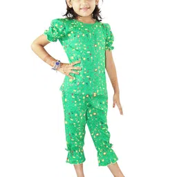 Kids Cave Girls Printed Top with Trousers-picture-37