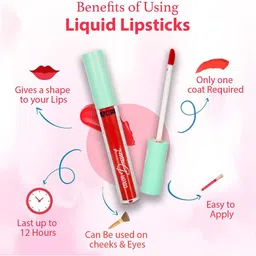 A.D.S Set Of 6 Ultra Long-Lasting Liquid Matte Lipstick-4ml Each-01-02-03-04-05-06 image 3