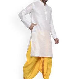 RAMESHWARAM FABRICS Men Regular Kurta with Dhoti Pants image 2