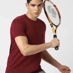 Van Heusen Flex Round Neck Slim Fit T-shirt-image-7