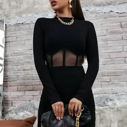 Mast & Harbour Women Long Sleeves Bodycon Dress-image-19