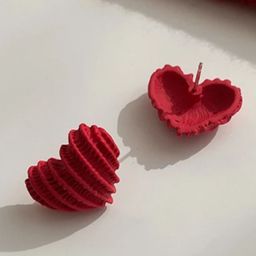 styledose Heart Shaped Studs Earrings image 2