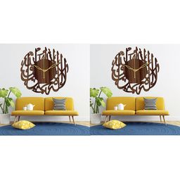 Freny Exim Brown Analogue Wood Wall Clock-image-103