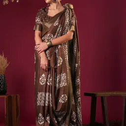 Anouk Ethnic Motifs Printed Sungudi Saree-5
