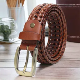 WROGN Men Braided Leather Formal Belt-image-7