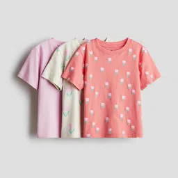 H&M 3-Pack Printed Jersey Tops-image-40