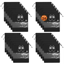 Aura Black Set of 6 Regular Shoes Organiser Organisers-33