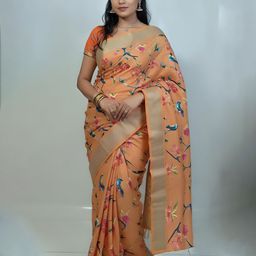 VILLE FASHION Floral Woven Design Zari Saree-picture-31