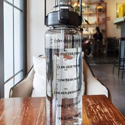 PROKART Transparent & Black Printed Water Bottle 2 L-6