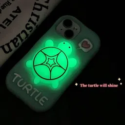 CASE CREATION Women Cute Luminous 3D Turtle Printed iPhone 11 Back Case Mobile Accessories-18
