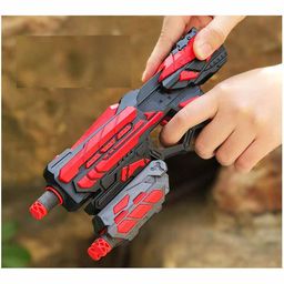 Yamama High Speed Toy Gun Set with Foam Bullets & Explosion Ball  - Red image 2
