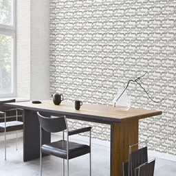 Fedora Wallpapers Ombre Latticework Grey & Off-White 3D Printed Waterproof Wallpaper-picture-9