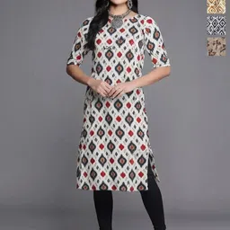 Anouk Rustic Women pack of 4 Ethnic Motifs Printed Crepe Kurta-28