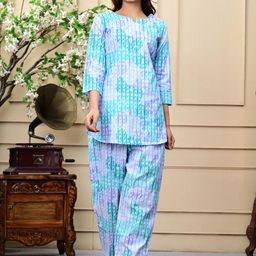 TREND ME Adults-Women Blue Pure Cotton Night suits-picture-48