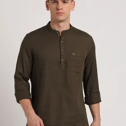 Turtle Men Thread Work Kurta image 1