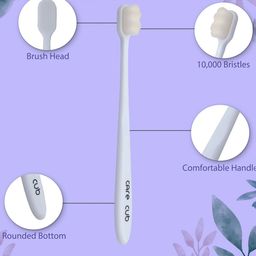 CARE CUB Set Of 2 ZigZag Ultra Soft Nano Bristles Toothbrush - White image 2