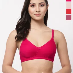 College Girl Pack of 4 T-shirt Full Coverage Bra-image-82