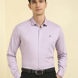 Allen Solly Slim Fit Micro Ditsy Printed Full Sleeves Pure Cotton Formal Shirt-image-60