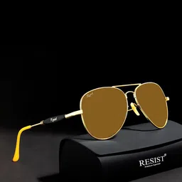 RESIST EYEWEAR Unisex Aviator Sunglasses with UV Protected Lens-image-68