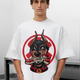 PRONK Men Graphic Printed Round Neck Cotton Oversized T-shirt-picture-36