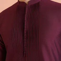 KISAH Men Striped Regular Kurta with Trousers & image 4