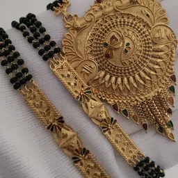 V.K.PAYAL.JEWELLERY Gold-Plated Artificial Beaded Mangalsutra-picture-26