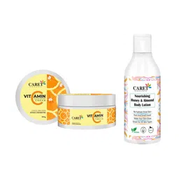 CARET ORGANIC Set Of 2 Vitamin C Nourishing Cream - 100 g &Almond Body Lotion - 250 ml-10