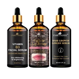 Park Daniel Set Of 3 Vitamin B3 facial Serum With Hair & Lips Serum Combo - 30 ml Each-33