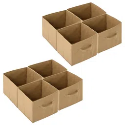 Kuber Industries Beige 8 Pieces Drawer Organisers-15