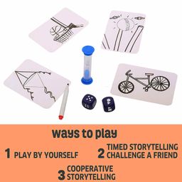 Chalk and Chuckles Shape Your Story Drawing & Storytelling Game - Multicolour image 3