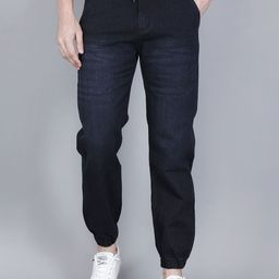 INDIROCKS Men Jean Jogger Mid-Rise Light Fade Stretchable Jeans-image-53
