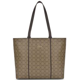 Lavie Women Abstract Printed Structured Leather Shoulder Bag-11