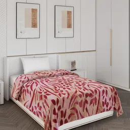 Monte Carlo Red Mild Winter 600 GSM Single Bed Blanket-image-53