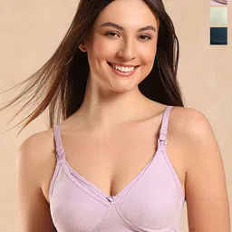 Aanyor Pack of 3 Full Coverage Maternity Bra image 1