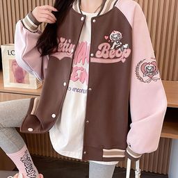 StyleCast x Revolte Women Typography Printed Open Front Jacket-4