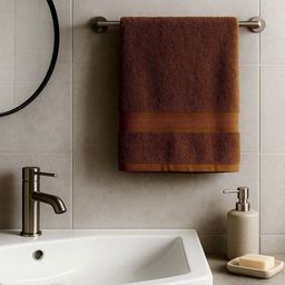 GAB Brown Cotton 500 GSM Bath Towel-image-26